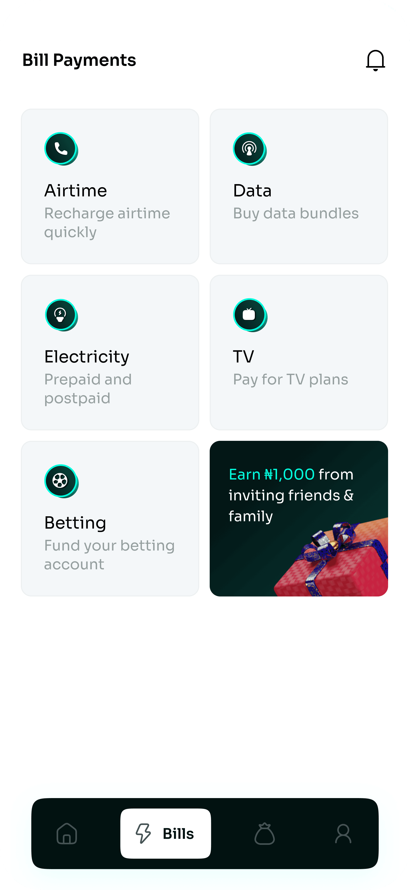 Digital Wallet app — screen 3 of 5