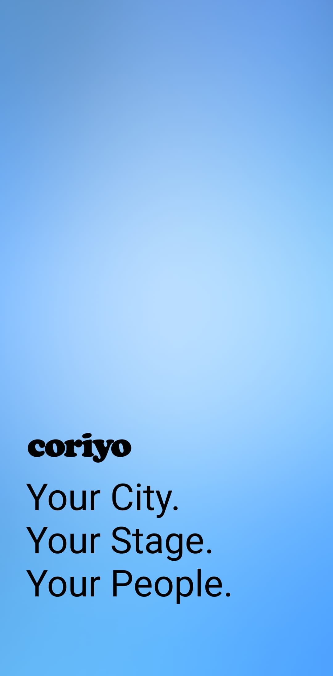 Event Booking app — screen 1 of 4