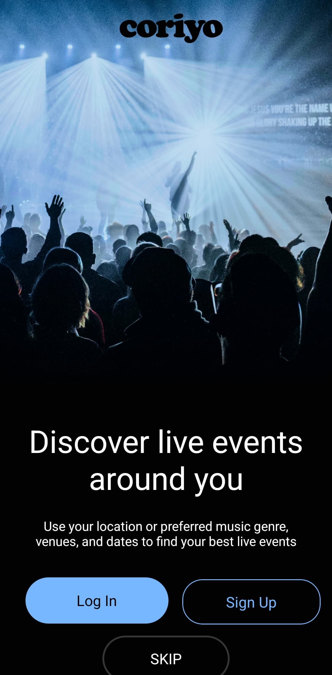 Event Booking app — screen 2 of 4