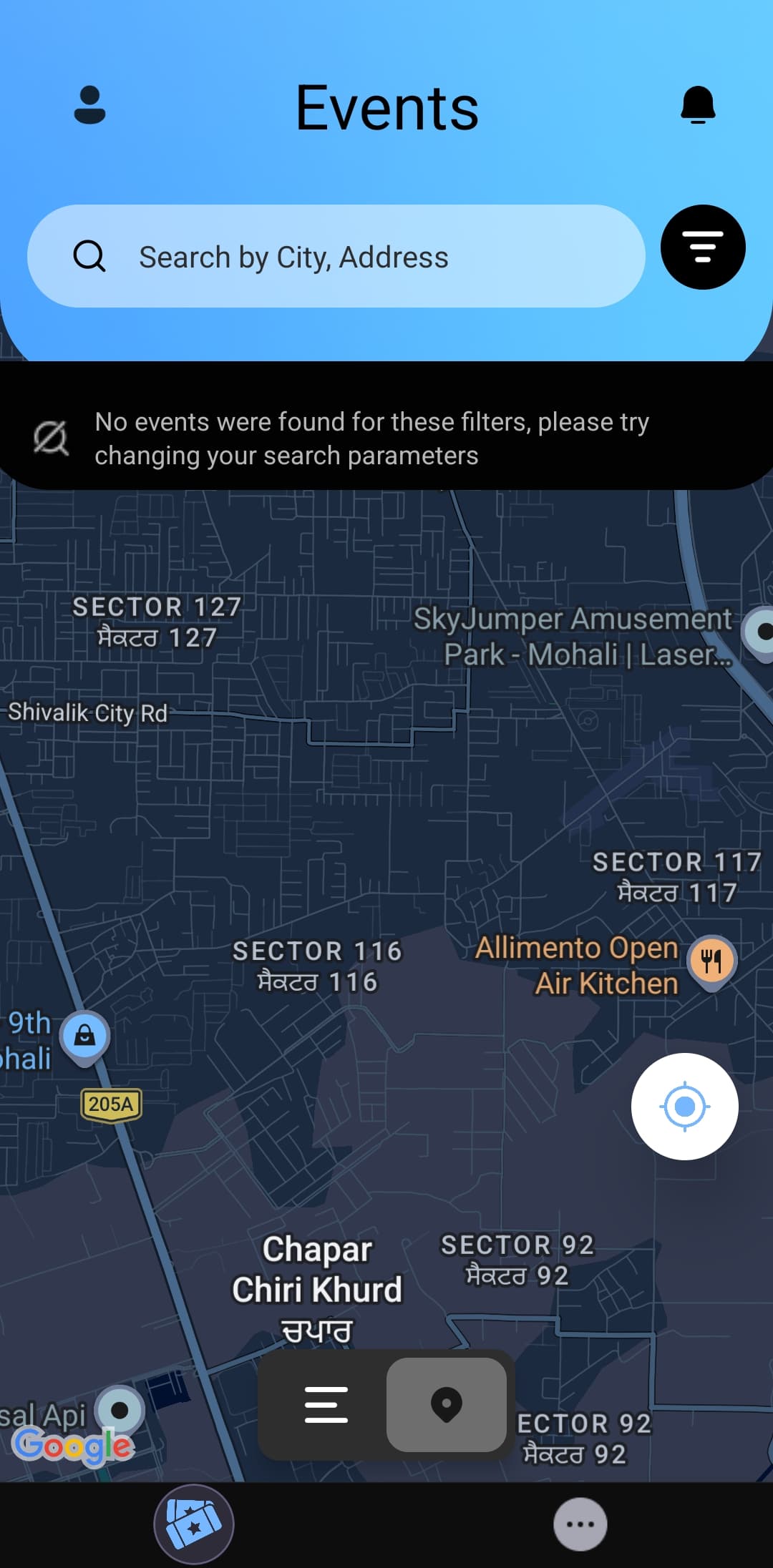 Event Booking app — screen 3 of 4