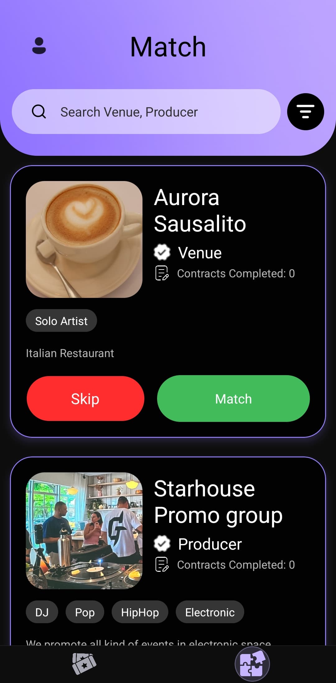 Event Booking app — screen 4 of 4